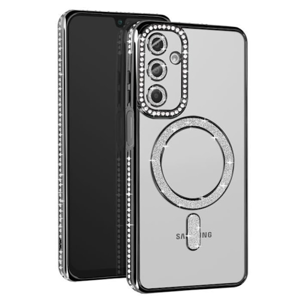 Coque Diamant för Samsung Galaxy A16 MagSafe Contour Strass Svart Svart