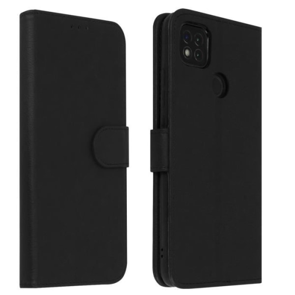 Xiaomi Redmi 9C Fodral - AVIZAR - Skydd med korthållare Stativfunktion - Svart Svart