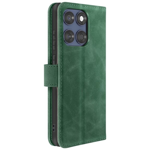 Housse Folio pour Motorola Edge 60 Fusion et Edge 60 Support Vidéo Vert Foncé Grön
