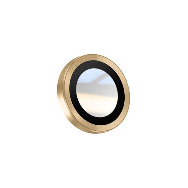 Skydd för Objektiv - AVIZAR - iPhone Air - Härdat Glas - Guldkanter - Stötsäker Gul