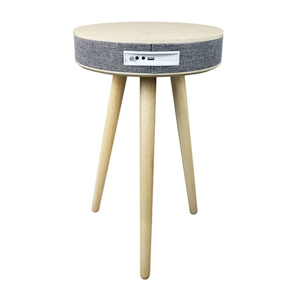 Bluetooth og oplader bænk i træ Budapest beige Beige
