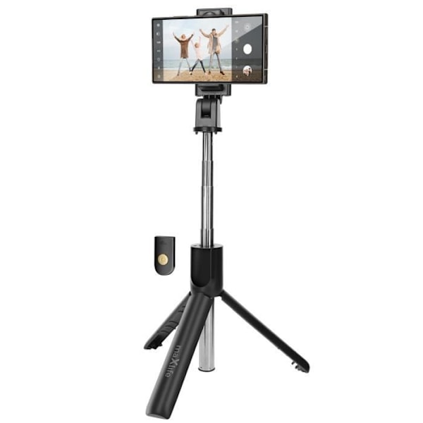 Selfie-pinne Bluetooth med stativ som kan förlängas till 69 cm Maxlife Svart