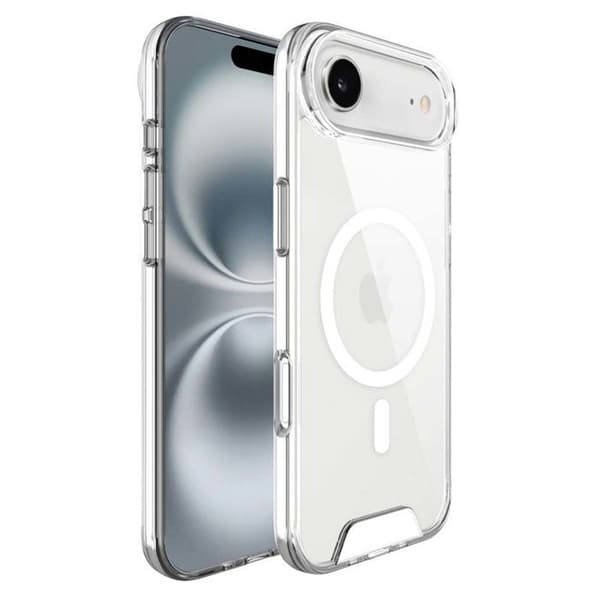 MagSafe Cover - MW - iPhone 17 Air - Transparent - Stødabsorberende - Elegant Vit