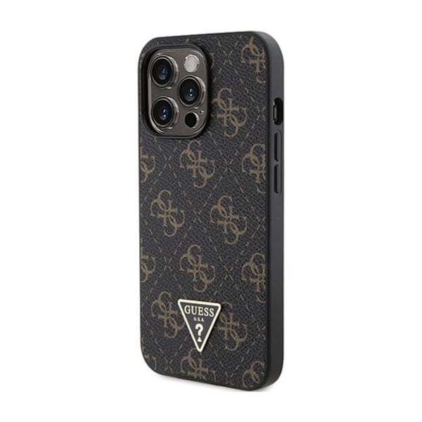 Guess 4G Triangle Metal Logo - Etui til iPhone 13 Pro (sort)