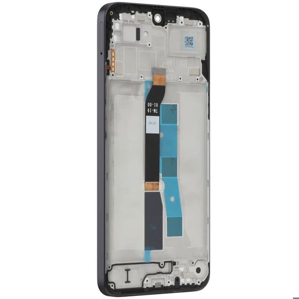 Erstatnings LCD Fuldscreen til Redmi 15 5G med Chassis Service Pack Xiaomi Sort Svart