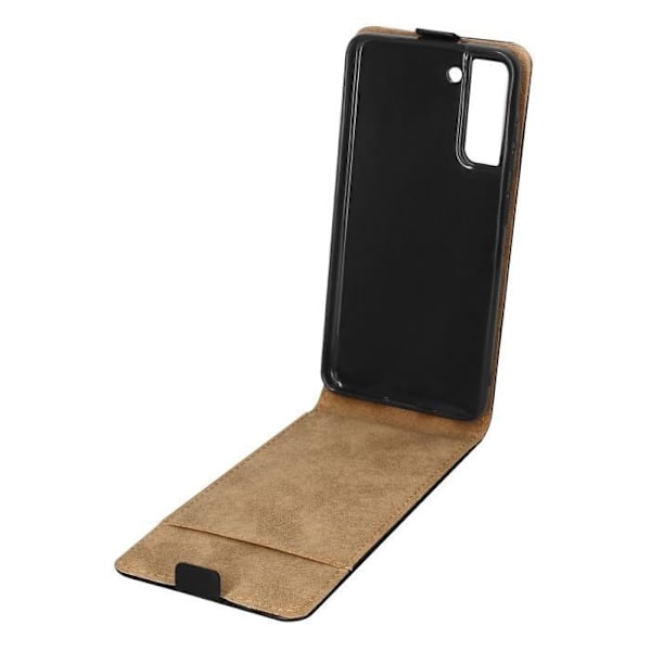 Samsung Galaxy S22 Vertical Flip Case Korthållare - Svart Svart