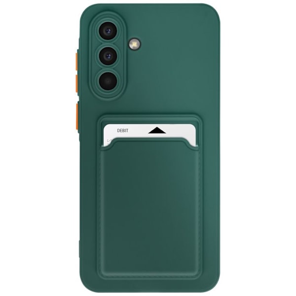 Coque för Samsung Galaxy A56 Med kortfack Mjuk Anti-spår Grön Mörk Grön