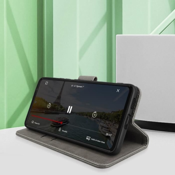 Cover - AVIZAR - Samsung Galaxy A53 5G - Video Support Funktion - Grå Grå