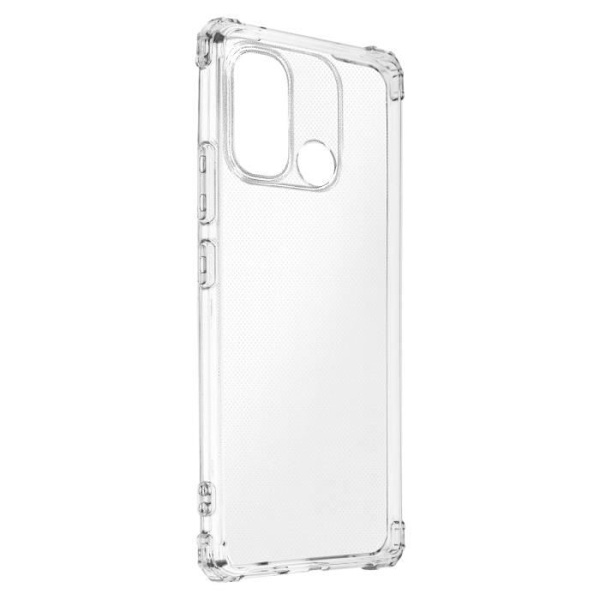 Fodral till Xiaomi Redmi 12C - AVIZAR - Flexibelt silikon - Förstärkta hörn - Genomskinlig Vit