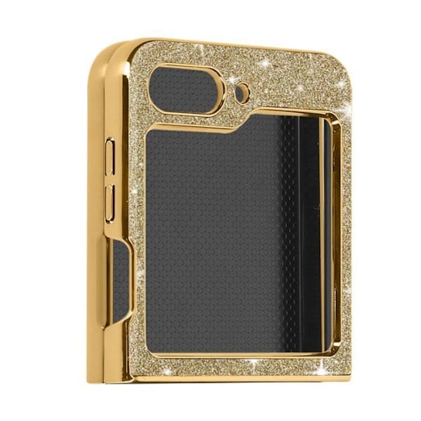 Glitteret cover - AVIZAR - Glimmeretui - Hårdt - Gul - Samsung Galaxy Z Flip 5 Gul