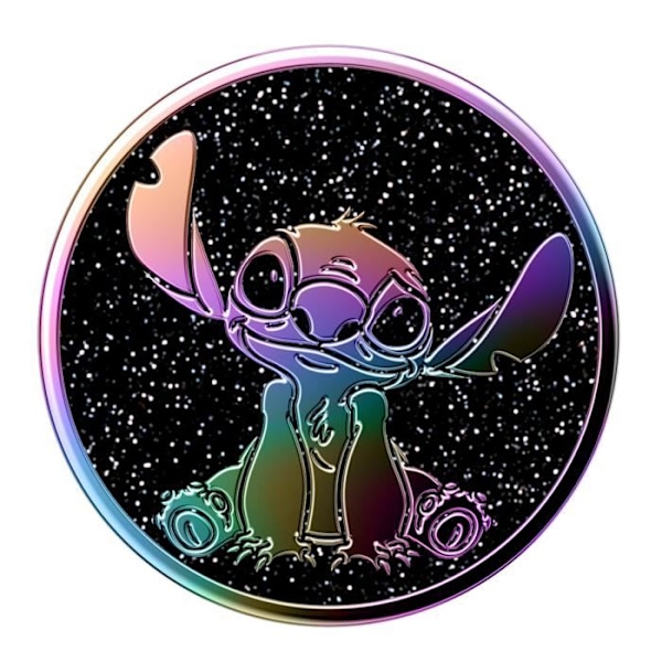Yleisrengas ja tuki - POPSOCKETS - Space Stitch - Purppura - Sisäänvedettävä - PopMounts-yhteensopiva Lila