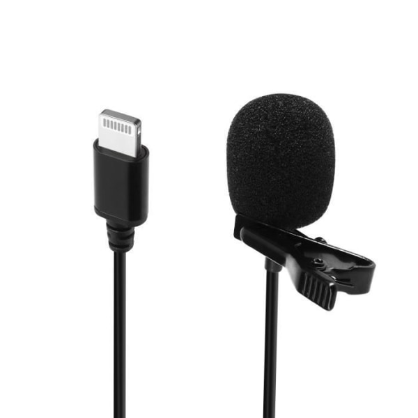 Omnisuuntainen Lightning Lavalier mikrofoni tuulilasi 1,5 m Puluz