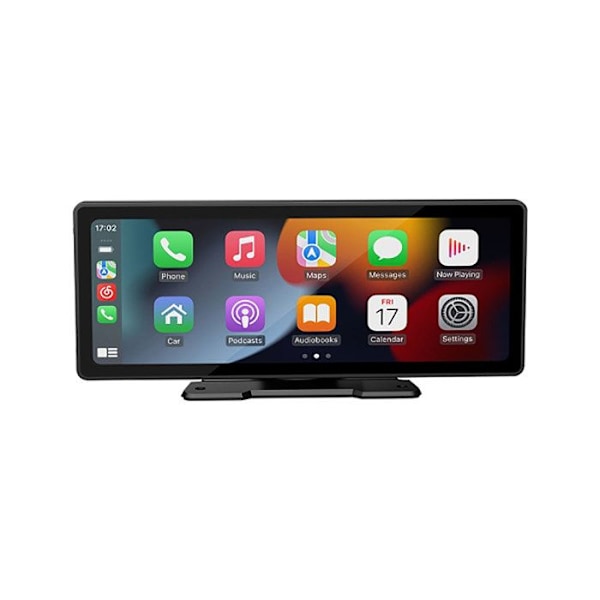 10,26" Trådløs HD Touch CarPlay Skærm med GPS / Android Auto / MP5 Afspiller Sort