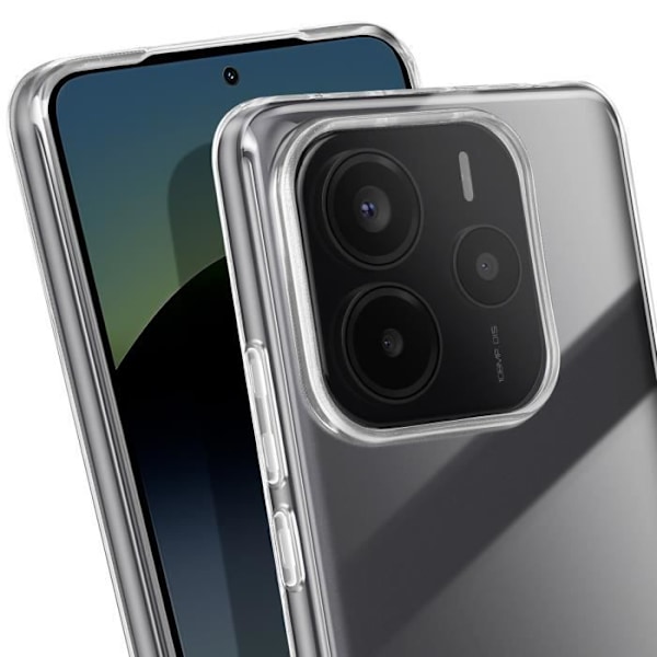 Coque för Xiaomi Redmi Note 14 5G Kontur Silikon Baksida Akryl Transparent Transparent