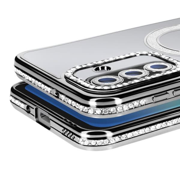 Coque Magsafe - AVIZAR - Galaxy A17 - Sort - Strass - Beskyttelse mod stød og ridser Svart