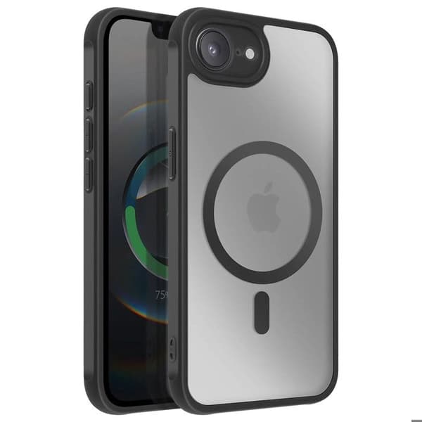 Cover til iPhone 17e Kompatibel med MagSafe Samling Frost Farve Sort Svart