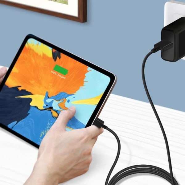USB-C-USB-C-kaapeli 60 W lataus- ja synkronointi 1,8 m Alkuperäinen Samsung Black