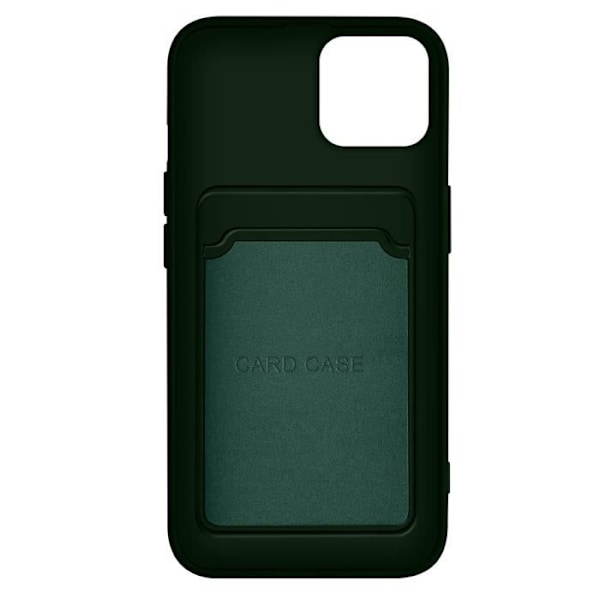iPhone 12 ja 12 Pro Case Pehmeä silikonikorttipidike Forcell Green Grön