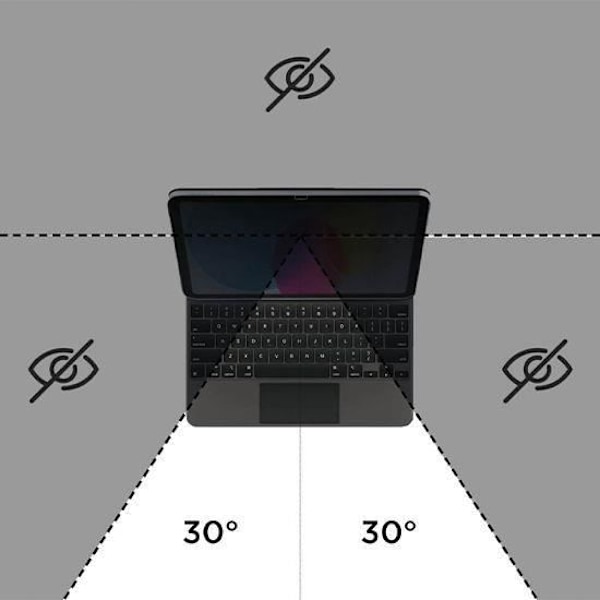 Skærmbeskyttelsesglas - MY WAY - iPad 10.9 2022 - Privacy 360° - Ultratynd - Drop resistent
