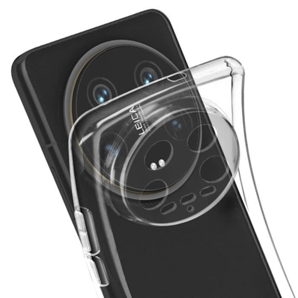 Silikonfodral - IMAK - Xiaomi 14 Ultra - Skyddat kamerablock - Smal design - Transparent Transparent