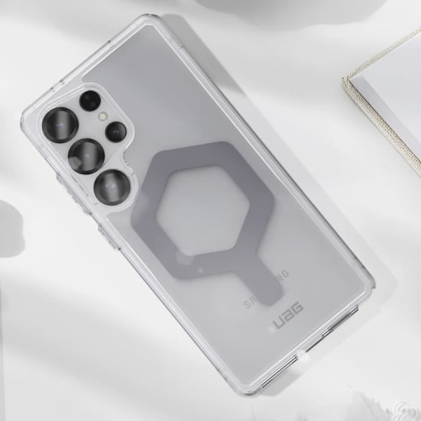 Coque för Samsung S25 Ultra Kompatibel med MagSafe Stötabsorberande 4,8m Plyo Pro UAG Transparent Transparent