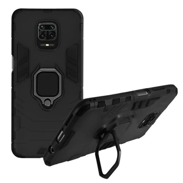 Coque Antichock - AVIZAR - Xiaomi Redmi Note 9 Pro Max/9 Pro/9S - Hållring - Svart Svart