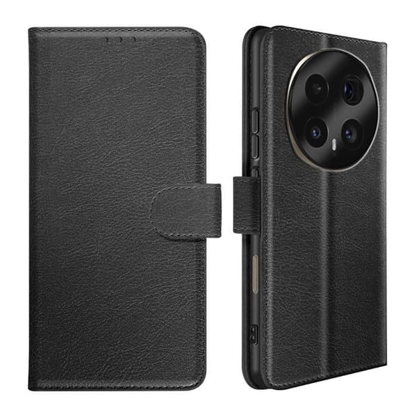 Folio-etui til Honor Magic 8 Pro Chesterfield-serien med støttefunktion i sort Svart