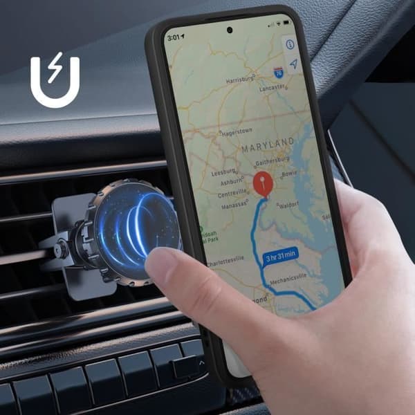 Coque til Honor 200 Smart - Honor - Metal Ring - Stødabsorberende - Sort - Hård Svart