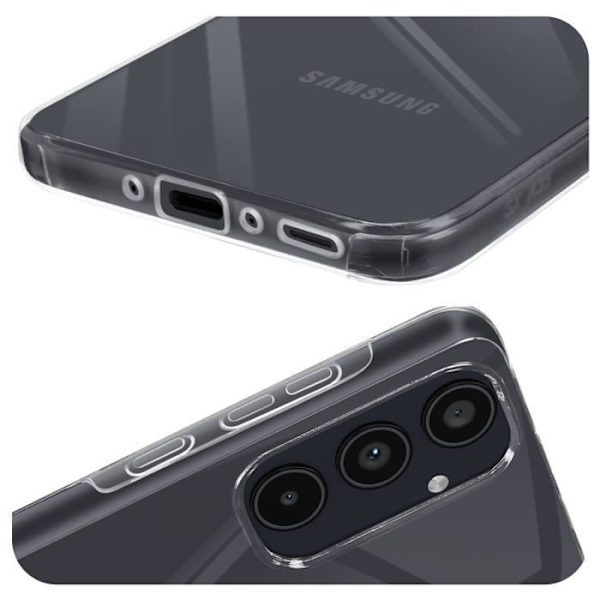 Helt fodral till Samsung A35 - AVIZAR - Stel - Mjuk - Genomskinlig Transparent