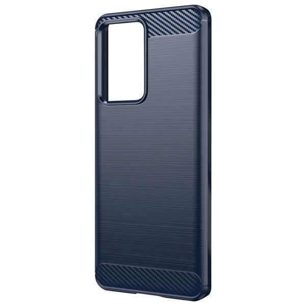 Fodral till Xiaomi 13 Lite - AVIZAR - Förstärkt mjuk silikon - Borstad kolblå Blå