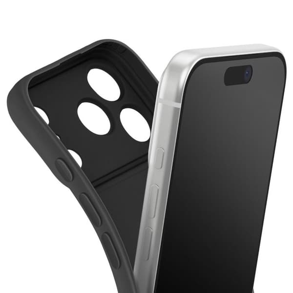 Cover - ADVARSEL - iPhone 17 Pro Max - Blødt Silikone - Forstærkning Kamera Blok - Sort Svart