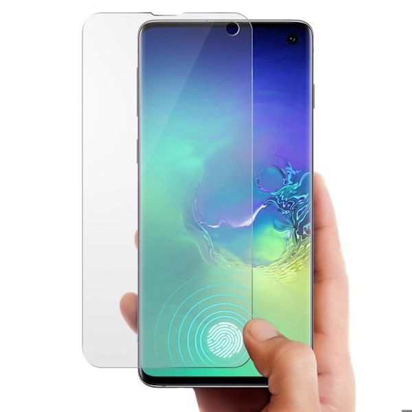 Galaxy S10 Flexibel skyddsfilm kompatibel fingeravtrycksläsare Transparent