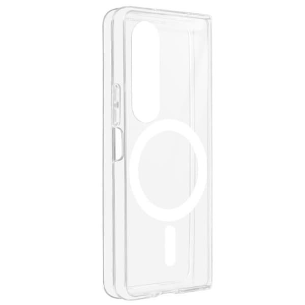 Coque MagSafe - Crystal Mag - Samsung Galaxy Z Fold 4 - Hård - Transparent - Repellerande Vit
