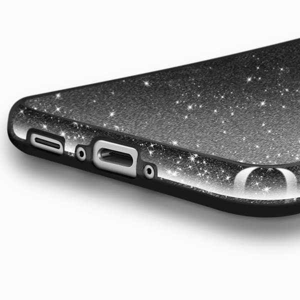Hölje - Samsung Galaxy A36 - Glitter - Stötsäker - Glittrande Svart Svart