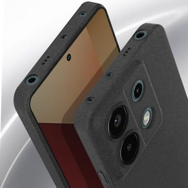 Etui til Redmi Note 13 Pro 4G og 5G - AVIZAR - Glitrende Design - Sort Svart
