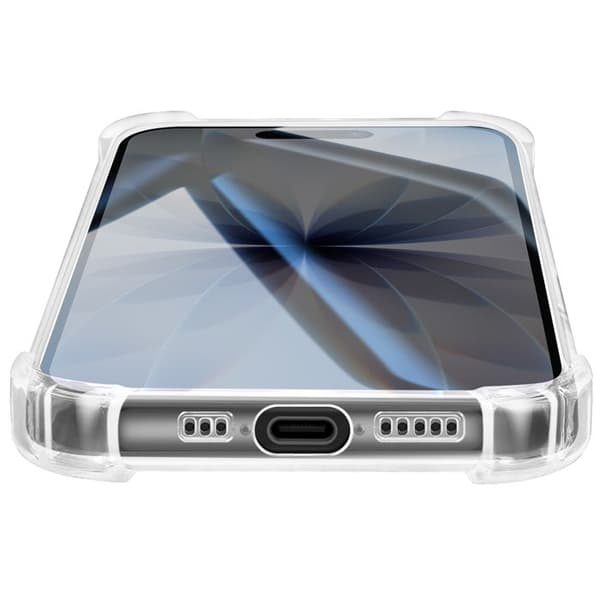 Fodral för iPhone 17 - MAYAXESS - Silikon - Transparent - Förstärkta hörn - Stötsäker Vit
