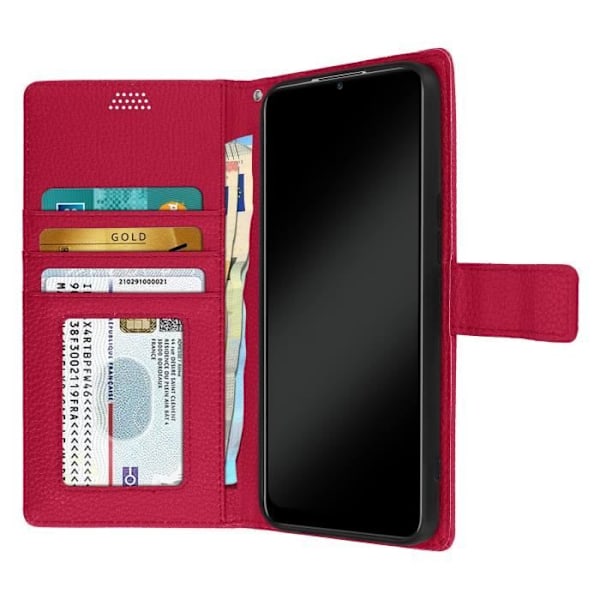 TCL 20R 5G Fodral - AVIZAR - Videoställplånbok - Rosa Rosa