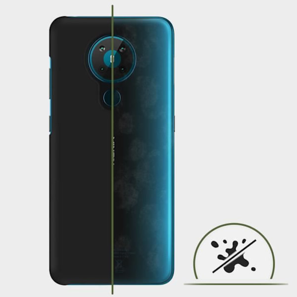 Coque - ADVARSEL - Nokia 5.3 - Hårdt Beskyttelse - Stødabsorberende - Anti-fingeraftryk Svart
