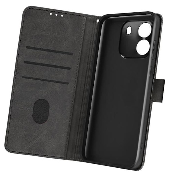 Kotelo Blackview Wave 6C rannehihnalle Flip Lompakkotelineen musta Svart