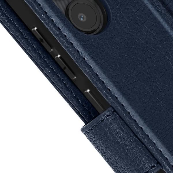 Fodral för Samsung A50 och A30s - AVIZAR - Support för plånbok och video - Midnight Blue Blå