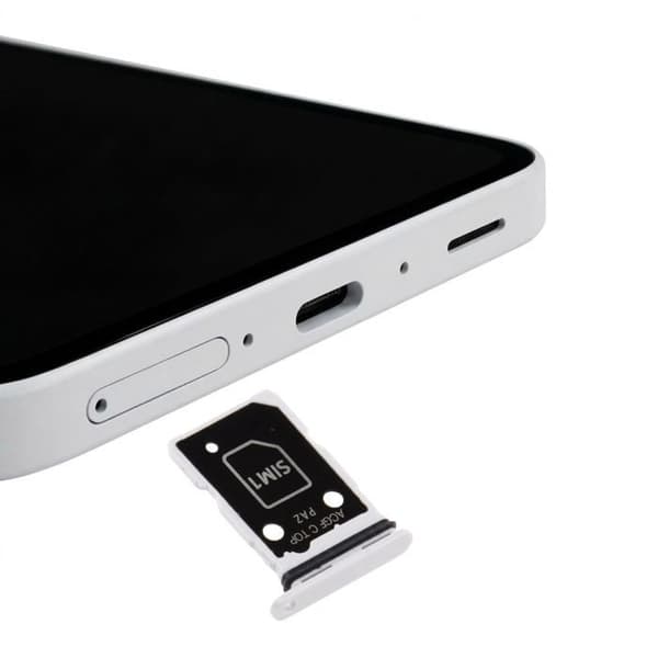 SIM-kortskuffe til Samsung Galaxy A37 5G Dobbelt Nano SIM Hvid Vit