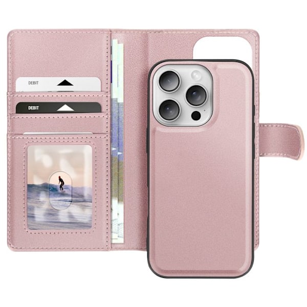 Étui för iPhone 16 Pro Max Avtagbar Fodral Mayaxess Rosé Champagne Rosa