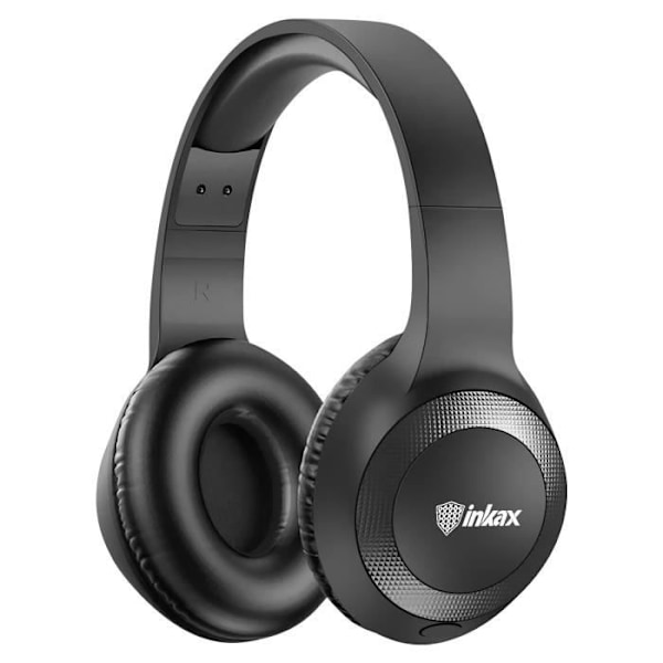 Foldable Bluetooth Headset with Built-in Microphone and Control Buttons Inkax Black Svart