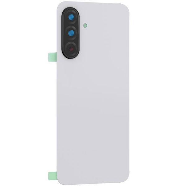 Cachebatteri med linser kompatibel med Samsung Galaxy A36 hållbart skydd vit