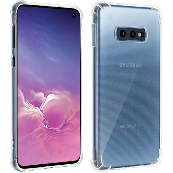 Coque - AVIZAR - Samsung Galaxy S10e - Stötbeständig skydd - Förstärkta hörn - Transparent Transparent