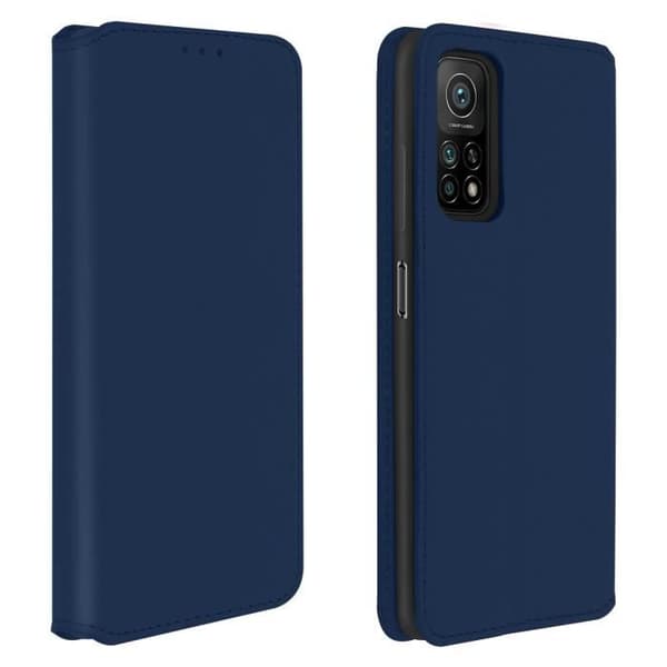 Hus - Xiaomi - Mi 10T / Mi 10T Pro - Folio Etui - Øko-læder - Blå Blå