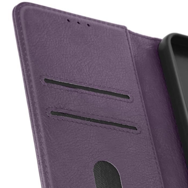 Suojakuori Samsung Galaxy A15:lle - AVIZAR - Chesterfield - Lompakko ja videoteline - violetti Lila