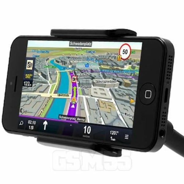 Bilholder - AVIZAR - Sugekopmontering - 360° rotation - Til tablet og smartphone - Sort