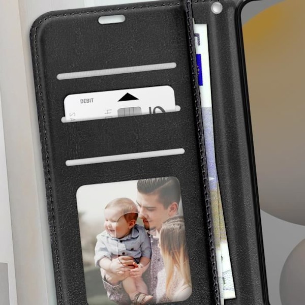 Samsungs Galaxy S24 FE Wallet Case med Håndledsrem Mayaxess Sort Svart