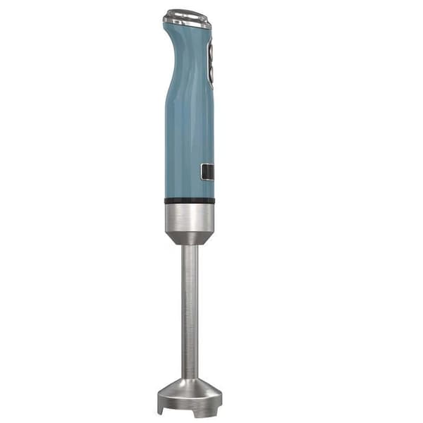 Nedsænkningsblender 600W 2 Hastigheder med Kobberviklet Motor og Rustfrit Stål Fod Blå Blå